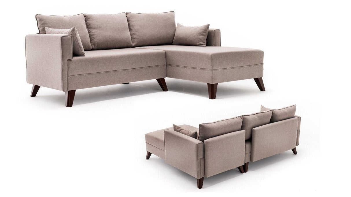 Canapea extensibilă Bella, Colț, Dreapta, Diverse culori, 205x140x85 cm - Crem | SKU: 825BLC1511 | Canapea extensibilă Bella, Colț, Dreapta, 205x140x85 cm, varianta Crem, produs pentru amenajarea locuinței, disponibil online în România la CasaMob