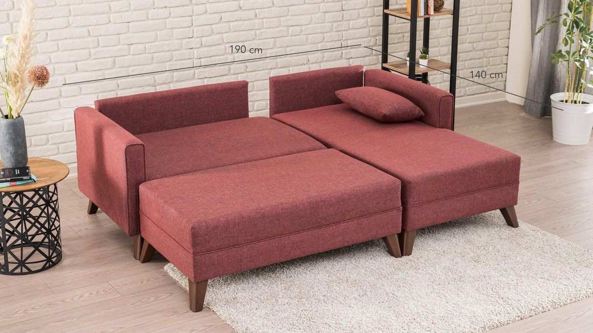 Canapea extensibilă Bella, Colț, Dreapta, Diverse culori, 205x140x85 cm - Bordo | SKU: 825BLC1519 | Canapea extensibilă Bella, Colț, Dreapta, 205x140x85 cm, varianta Bordo, produs pentru amenajarea locuinței, disponibil online în România la CasaMob