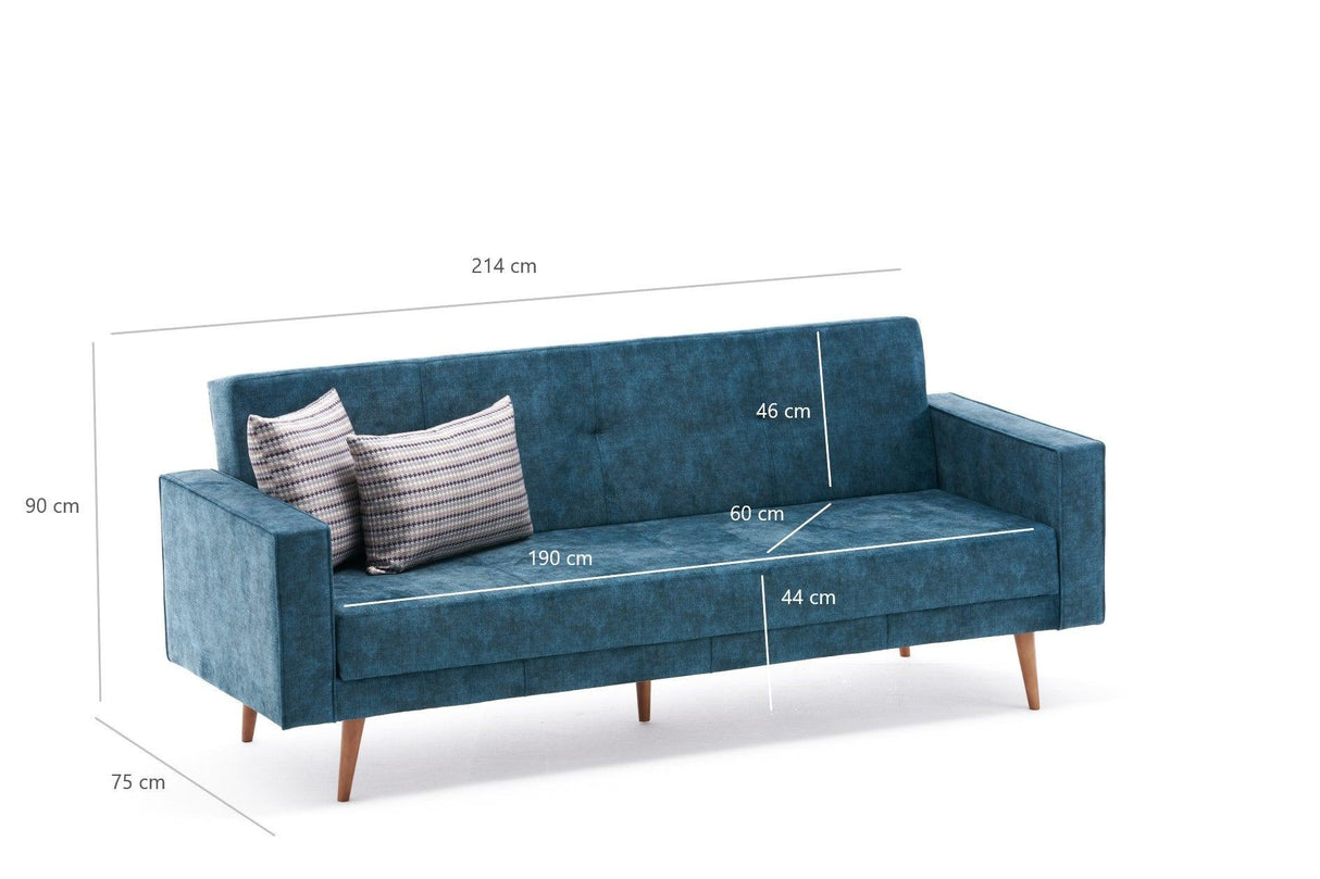 Canapea extensibilă Dublin, 3 locuri, Diverse culori, 214x75x90 cm - Roșu | SKU: 825BLC2554 | Canapea extensibilă Dublin, 3 locuri, 214x75x90 cm, varianta Roșu, produs pentru amenajarea locuinței, disponibil online în România la CasaMob