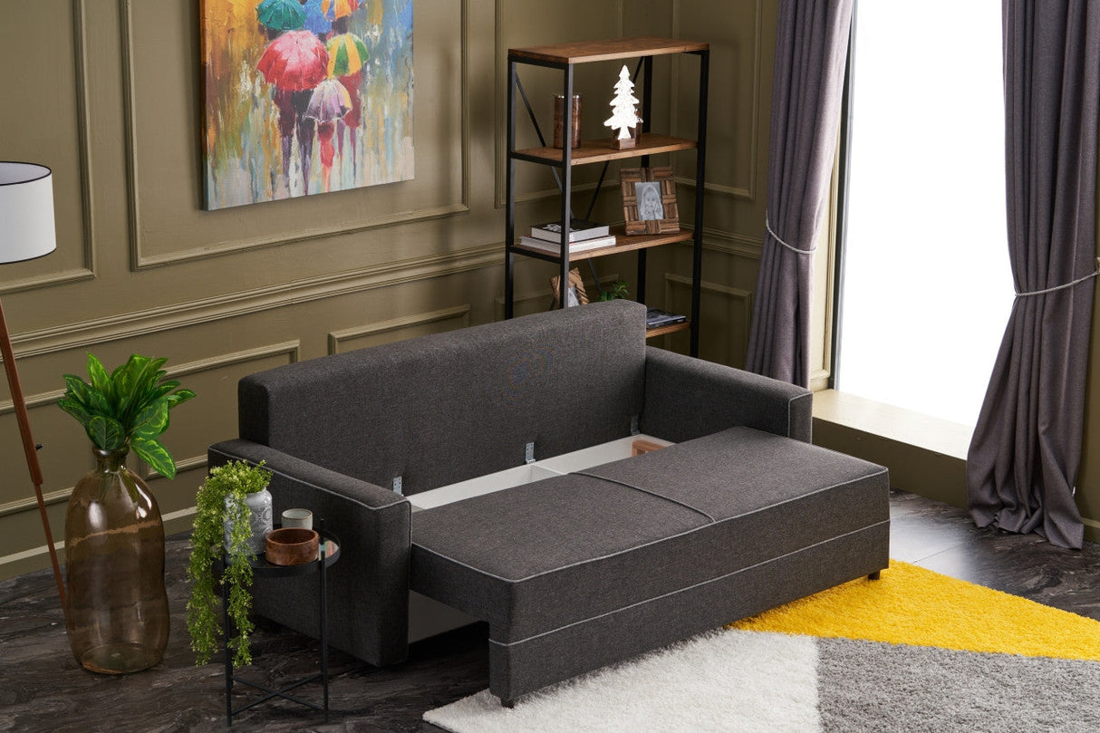 Canapea extensibilă Ece, 3 locuri, Diverse culori, 215x90x88 cm - Antracit | SKU: 825BLC2589 | Canapea extensibilă Ece, 3 locuri, 215x90x88 cm, varianta Antracit, produs pentru amenajarea locuinței, disponibil online în România la CasaMob