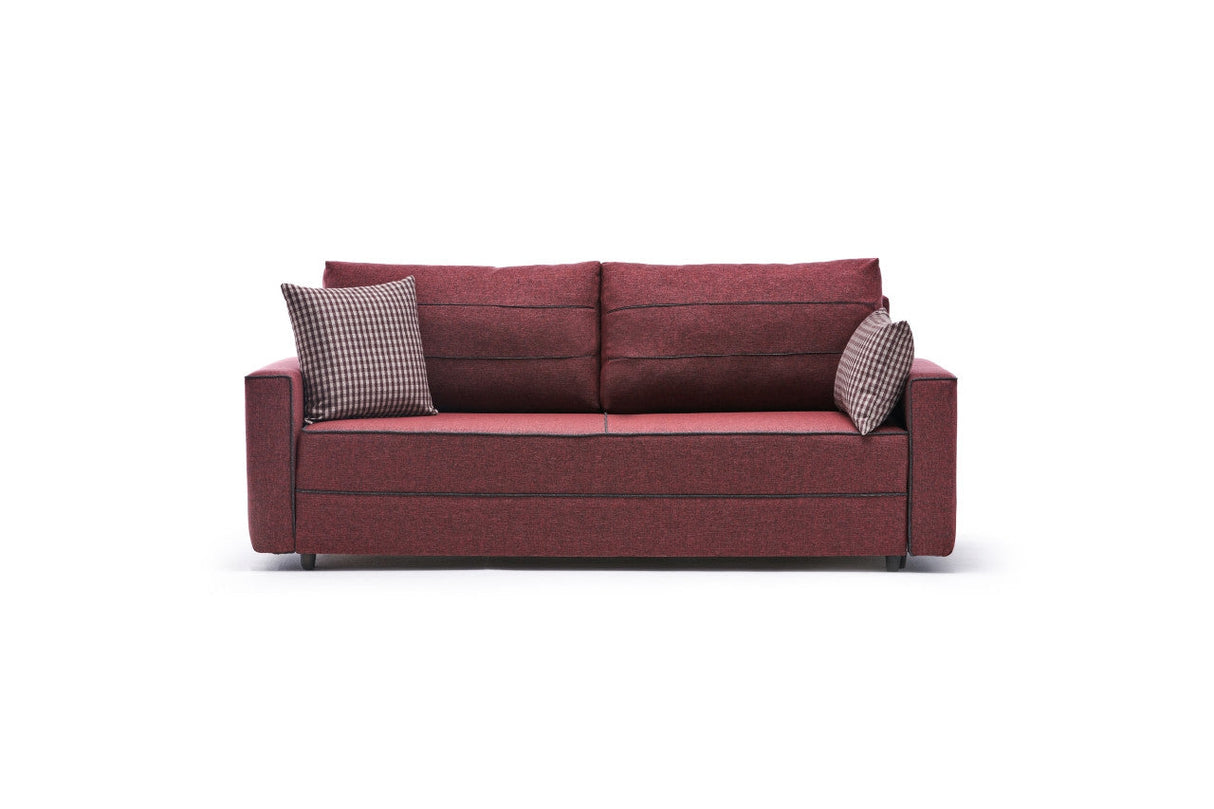 Canapea extensibilă Ece, 3 locuri, Diverse culori, 215x90x88 cm - Bordo | SKU: 825BLC2590 | Canapea extensibilă Ece, 3 locuri, 215x90x88 cm, varianta Bordo, produs pentru amenajarea locuinței, disponibil online în România la CasaMob
