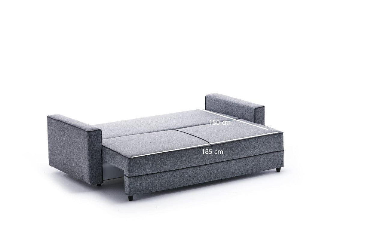 Canapea extensibilă Ece, 3 locuri, Diverse culori, 215x90x88 cm - Crem | SKU: 825BLC2591 | Canapea extensibilă Ece, 3 locuri, 215x90x88 cm, varianta Crem, produs pentru amenajarea locuinței, disponibil online în România la CasaMob