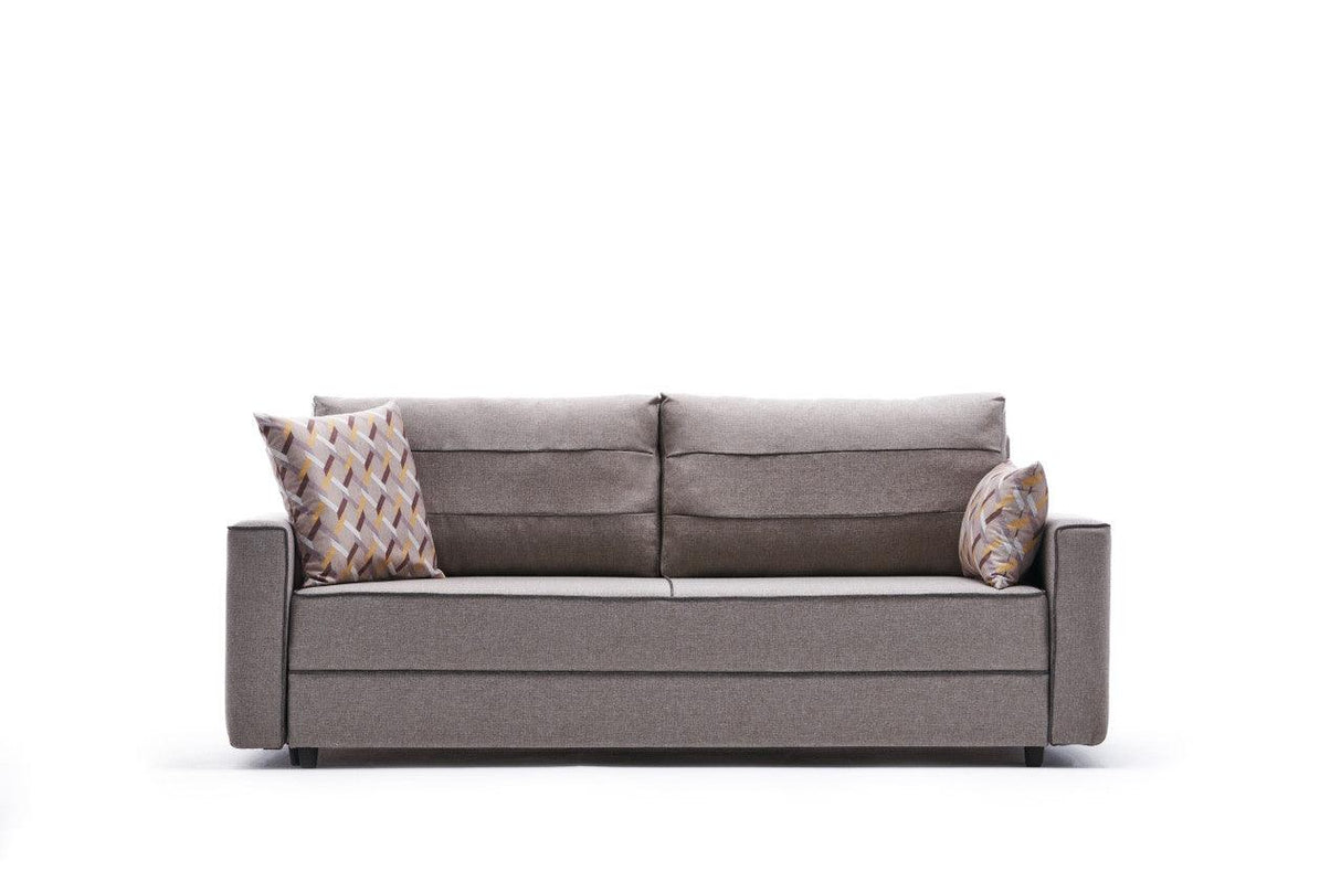 Canapea extensibilă Ece, 3 locuri, Diverse culori, 215x90x88 cm - Crem | SKU: 825BLC2591 | Canapea extensibilă Ece, 3 locuri, 215x90x88 cm, varianta Crem, produs pentru amenajarea locuinței, disponibil online în România la CasaMob