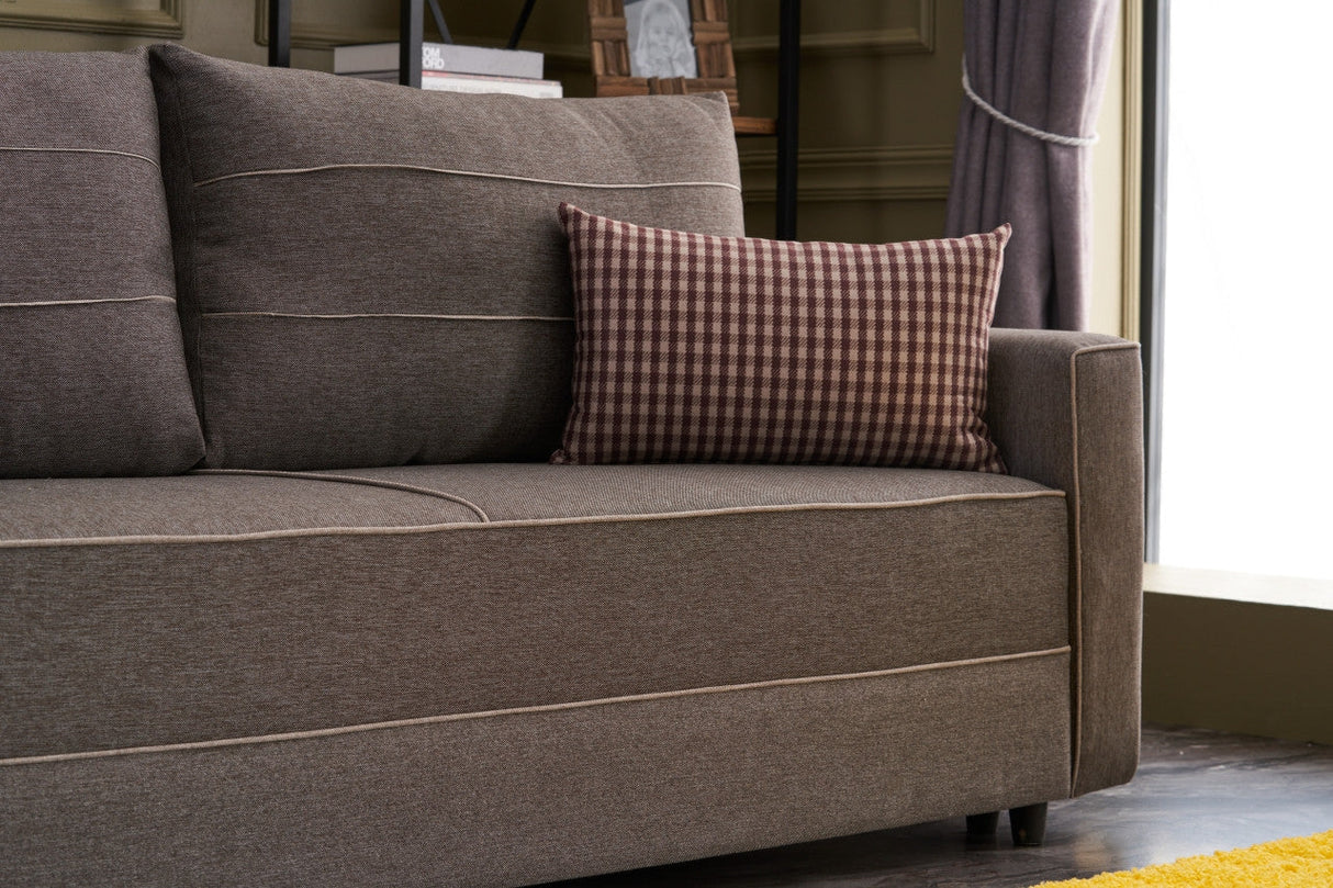 Canapea extensibilă Ece, 3 locuri, Diverse culori, 215x90x88 cm - Maro | SKU: 825BLC2592 | Canapea extensibilă Ece, 3 locuri, 215x90x88 cm, varianta Maro, produs pentru amenajarea locuinței, disponibil online în România la CasaMob