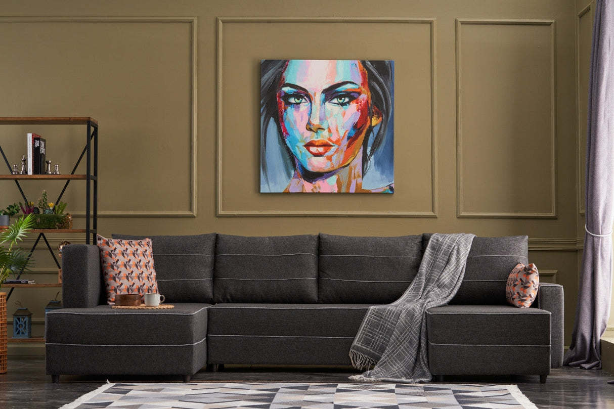 Canapea extensibilă Ece, Colț, Panoramică, Diverse culori, 315x160x88 cm - Antracit | SKU: 825BLC2598 | Canapea extensibilă Ece, Colț, Panoramică, 315x160x88 cm, varianta Antracit, produs pentru amenajarea locuinței, disponibil online în România la CasaMob
