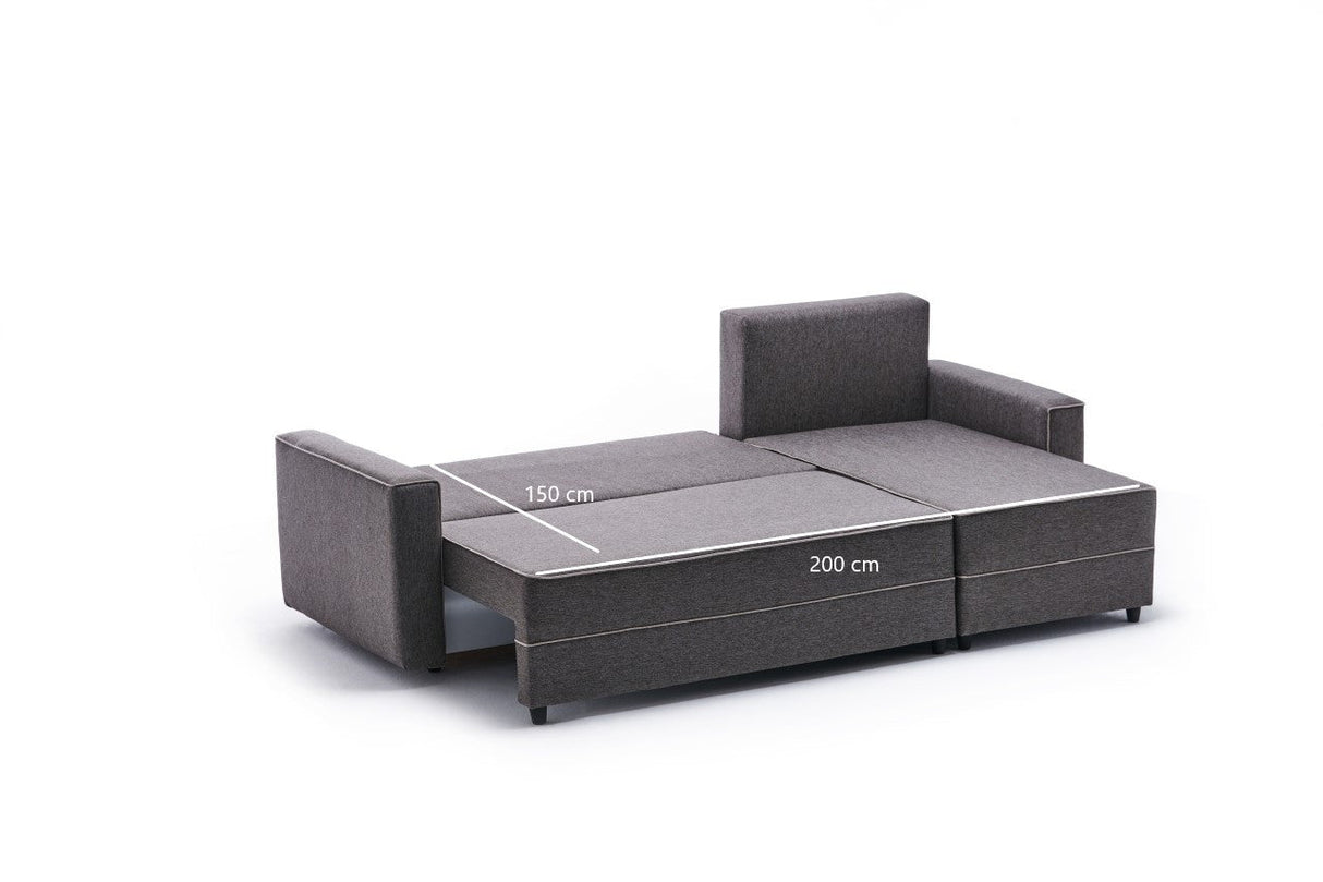 Canapea extensibilă Ece, Colț, Dreapta, Diverse culori, 242x90x88 cm - Maro | SKU: 825BLC2606 | Canapea extensibilă Ece, Colț, Dreapta, 242x90x88 cm, varianta Maro, produs pentru amenajarea locuinței, disponibil online în România la CasaMob