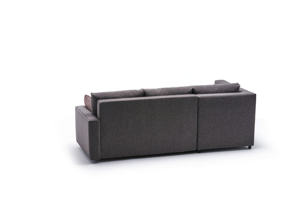 Canapea extensibilă Ece, Colț, Stânga, Diverse culori, 242x90x88 cm - Maro | SKU: 825BLC2607 | Canapea extensibilă Ece, Colț, Stânga, 242x90x88 cm, varianta Maro, produs pentru amenajarea locuinței, disponibil online în România la CasaMob