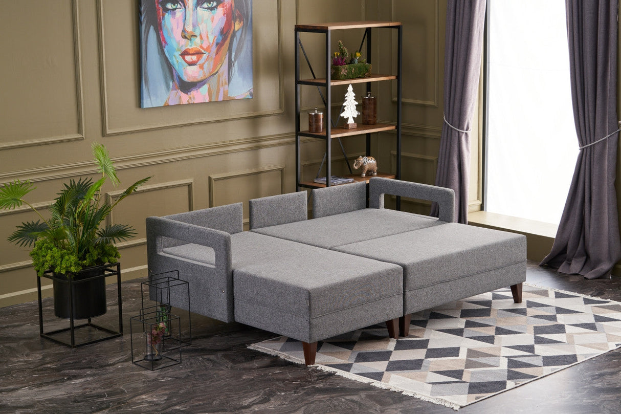 Canapea extensibilă Comfort, Colț, Stânga, Diverse culori, 205x165x80 cm - Gri închis | SKU: 825BLC2616 | Canapea extensibilă Comfort, Colț, Stânga, 205x165x80 cm, varianta Gri închis, produs pentru amenajarea locuinței, disponibil online în România la CasaMob