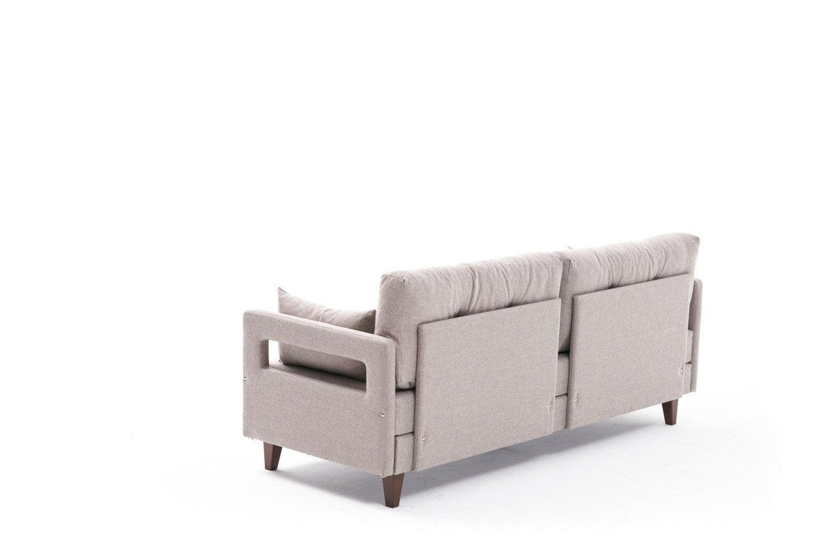 Canapea extensibilă Comfort, 3 piese, Diverse culori, 205x80x80 cm - Crem | SKU: 825BLC2617 | Canapea extensibilă Comfort, 3 piese, 205x80x80 cm, varianta Crem, produs pentru amenajarea locuinței, disponibil online în România la CasaMob