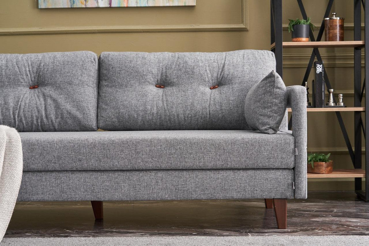 Canapea extensibilă Comfort, 3 piese, Diverse culori, 205x80x80 cm - Crem | SKU: 825BLC2617 | Canapea extensibilă Comfort, 3 piese, 205x80x80 cm, varianta Crem, produs pentru amenajarea locuinței, disponibil online în România la CasaMob