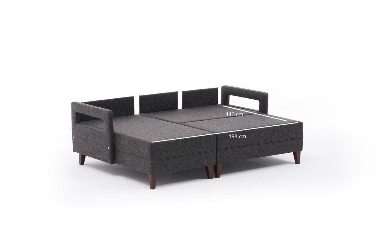 Canapea extensibilă Comfort, Colț, Stânga, Diverse culori, 205x165x80 cm - Antracit | SKU: 825BLC2632 | Canapea extensibilă Comfort, Colț, Stânga, 205x165x80 cm, varianta Antracit, produs pentru amenajarea locuinței, disponibil online în România la CasaMob