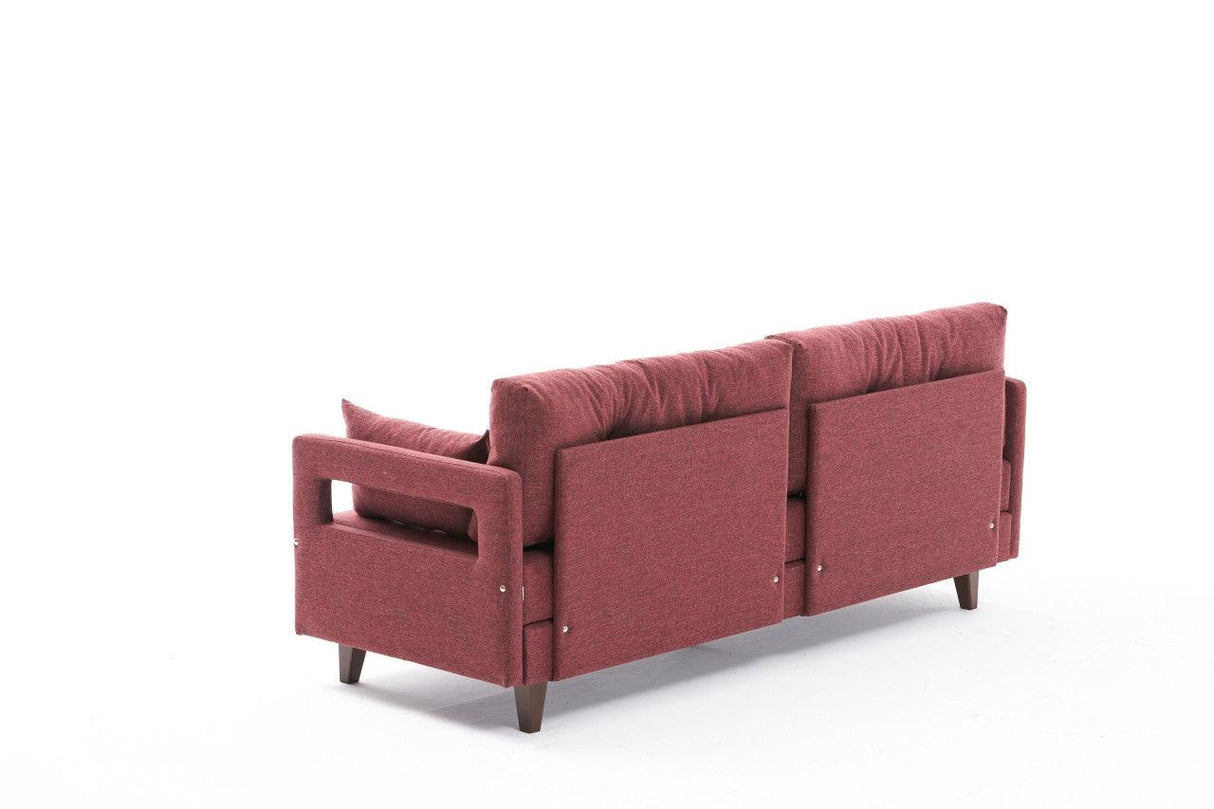 Canapea extensibilă Comfort, 3 piese, Diverse culori, 205x80x80 cm - Bordo | SKU: 825BLC2633 | Canapea extensibilă Comfort, 3 piese, 205x80x80 cm, varianta Bordo, produs pentru amenajarea locuinței, disponibil online în România la CasaMob