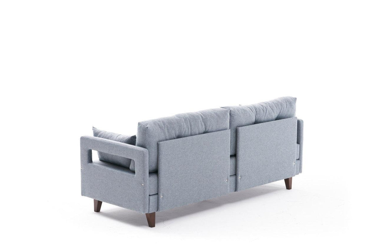 Canapea extensibilă Comfort, 3 piese, Diverse culori, 205x80x80 cm - Albastru | SKU: 825BLC2649 | Canapea extensibilă Comfort, 3 piese, 205x80x80 cm, varianta Albastru, produs pentru amenajarea locuinței, disponibil online în România la CasaMob