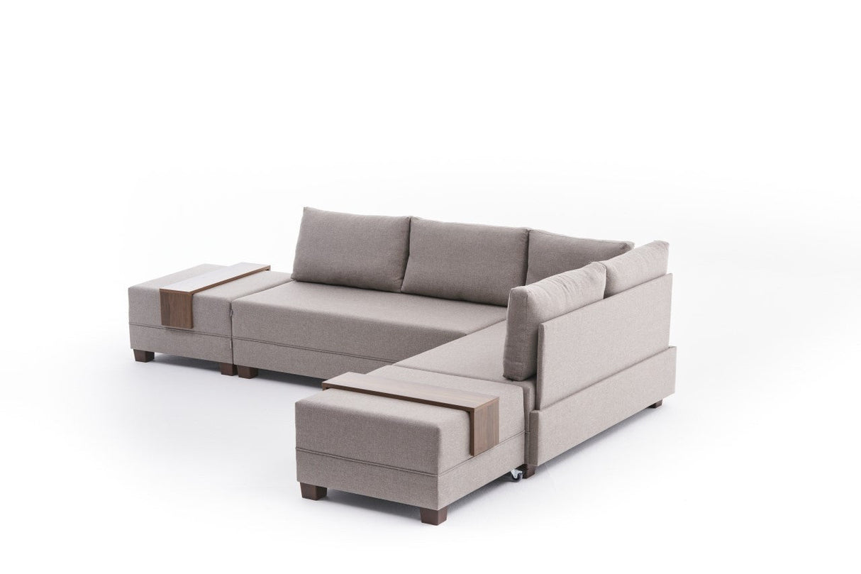 Canapea extensibilă de colț Fly, Dreapta, Diverse culori, 210x280x70 cm - Crem | SKU: 825BLC2671 | Canapea extensibilă de colț Fly, Dreapta, 210x280x70 cm, varianta Crem, produs pentru amenajarea locuinței, disponibil online în România la CasaMob