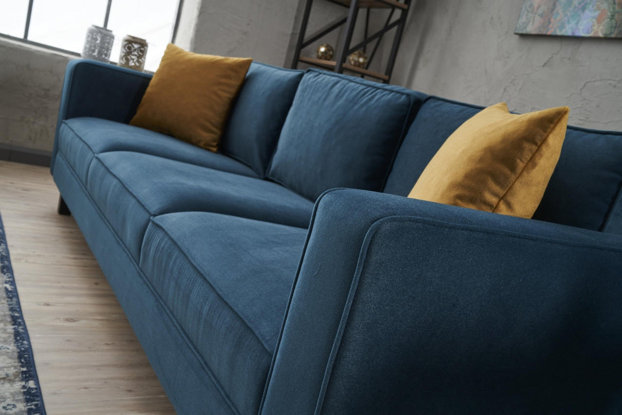 Canapea fixă Kale Velvet, Diverse culori, Diverse configurații, Diverse dimensiuni - Oil green - 222x91x83 cm - 3 locuri | SKU: 825BLC2728 | Canapea fixă Kale Velvet, varianta Oil green - 222x91x83 cm - 3 locuri, produs pentru amenajarea locuinței, disponibil online în România la CasaMob