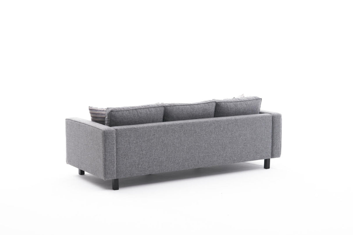 Canapea fixă Kale Linen, Diverse culori, Diverse configurații, Diverse dimensiuni - Gri - 222x91x83 cm - 3 locuri | SKU: 825BLC2731 | Canapea fixă Kale Linen, varianta Gri - 222x91x83 cm - 3 locuri, produs pentru amenajarea locuinței, disponibil online în România la CasaMob