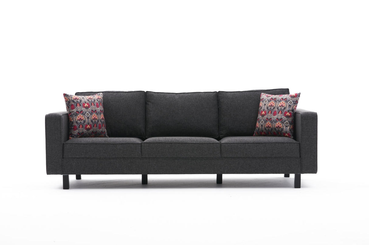 Canapea fixă Kale Linen, Diverse culori, Diverse configurații, Diverse dimensiuni - Antracit - 222x91x83 cm - 3 locuri | SKU: 825BLC2729 | Canapea fixă Kale Linen, varianta Antracit - 222x91x83 cm - 3 locuri, produs pentru amenajarea locuinței, disponibil online în România la CasaMob