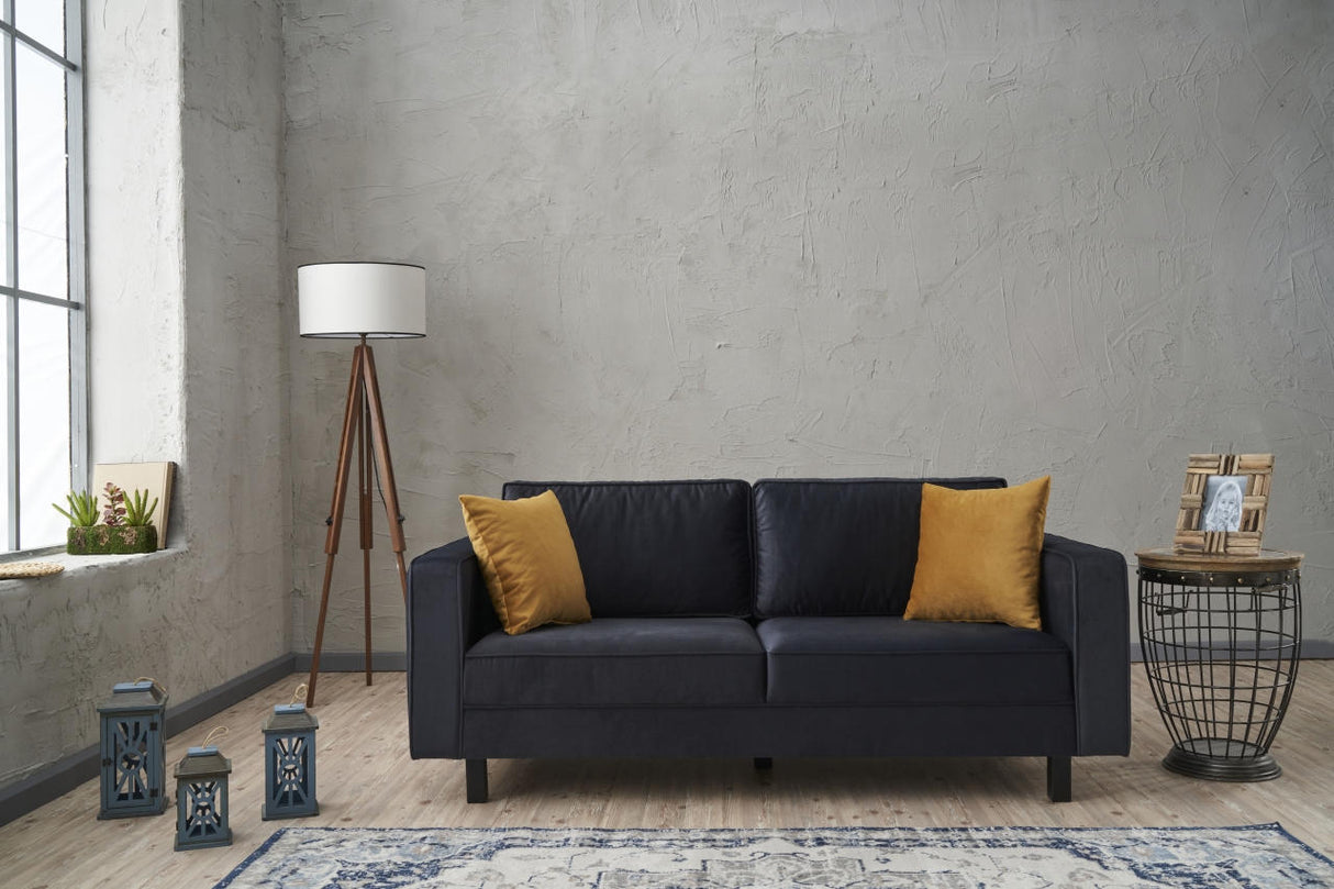 Canapea fixă Kale Velvet, Diverse culori, Diverse configurații, Diverse dimensiuni - Antracit - 180x91x83 cm - 2 locuri | SKU: 825BLC2733 | Canapea fixă Kale Velvet, varianta Antracit - 180x91x83 cm - 2 locuri, produs pentru amenajarea locuinței, disponibil online în România la CasaMob