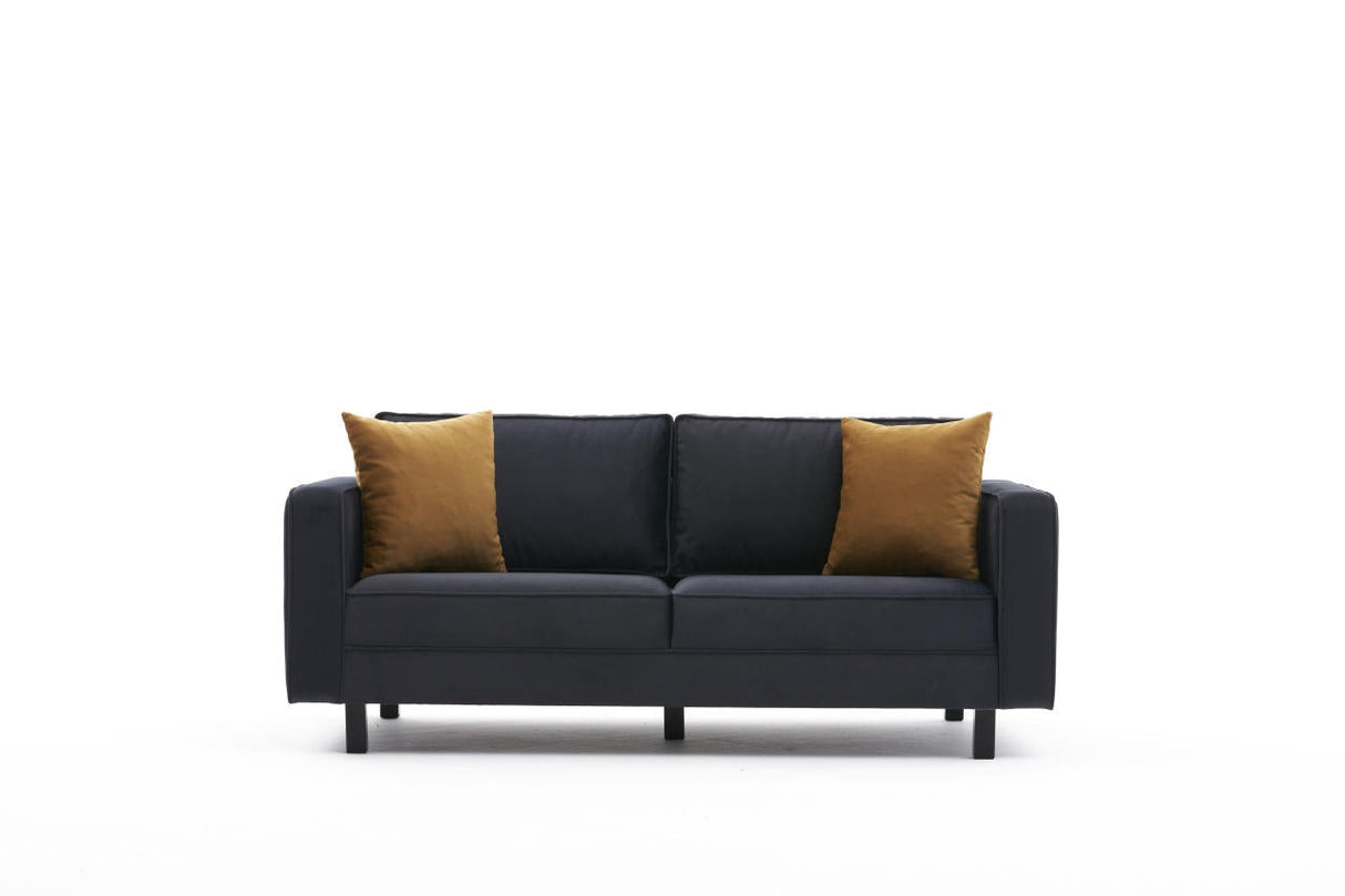 Canapea fixă Kale Velvet, Diverse culori, Diverse configurații, Diverse dimensiuni - Antracit - 180x91x83 cm - 2 locuri | SKU: 825BLC2733 | Canapea fixă Kale Velvet, varianta Antracit - 180x91x83 cm - 2 locuri, produs pentru amenajarea locuinței, disponibil online în România la CasaMob
