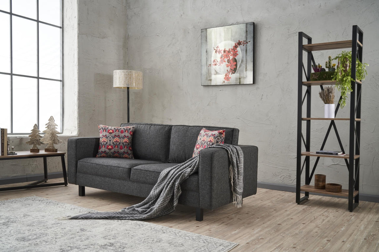 Canapea fixă Kale Linen, Diverse culori, Diverse configurații, Diverse dimensiuni - Antracit - 180x91x83 cm - 2 locuri | SKU: 825BLC2735 | Canapea fixă Kale Linen, varianta Antracit - 180x91x83 cm - 2 locuri, produs pentru amenajarea locuinței, disponibil online în România la CasaMob