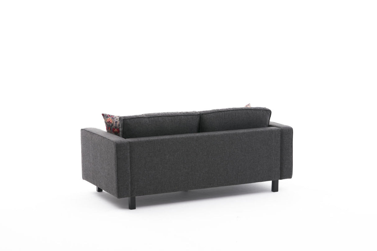 Canapea fixă Kale Linen, Diverse culori, Diverse configurații, Diverse dimensiuni - Antracit - 180x91x83 cm - 2 locuri | SKU: 825BLC2735 | Canapea fixă Kale Linen, varianta Antracit - 180x91x83 cm - 2 locuri, produs pentru amenajarea locuinței, disponibil online în România la CasaMob