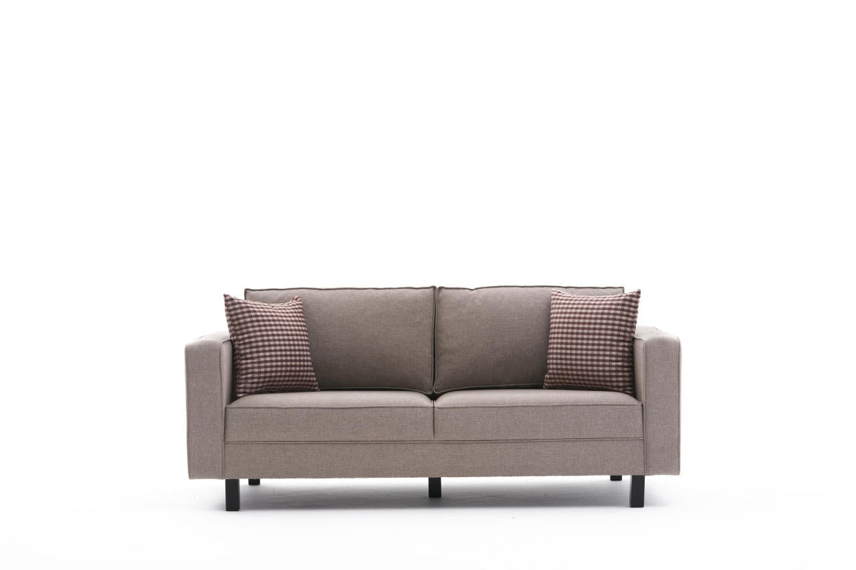 Canapea fixă Kale Linen, Diverse culori, Diverse configurații, Diverse dimensiuni - Crem - 180x91x83 cm - 2 locuri | SKU: 825BLC2736 | Canapea fixă Kale Linen, varianta Crem - 180x91x83 cm - 2 locuri, produs pentru amenajarea locuinței, disponibil online în România la CasaMob