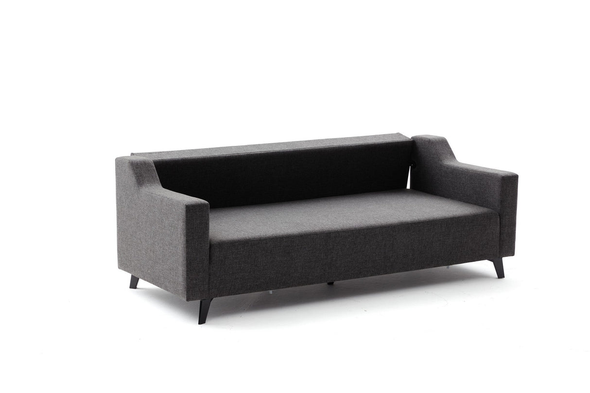 Canapea extensibilă 3 locuri Doga 3-Seat, Diverse culori, 230x90x74 cm - Antracit | SKU: 825BLC2747 | Canapea extensibilă 3 locuri Doga 3-Seat, 230x90x74 cm, varianta Antracit, produs pentru amenajarea locuinței, disponibil online în România la CasaMob