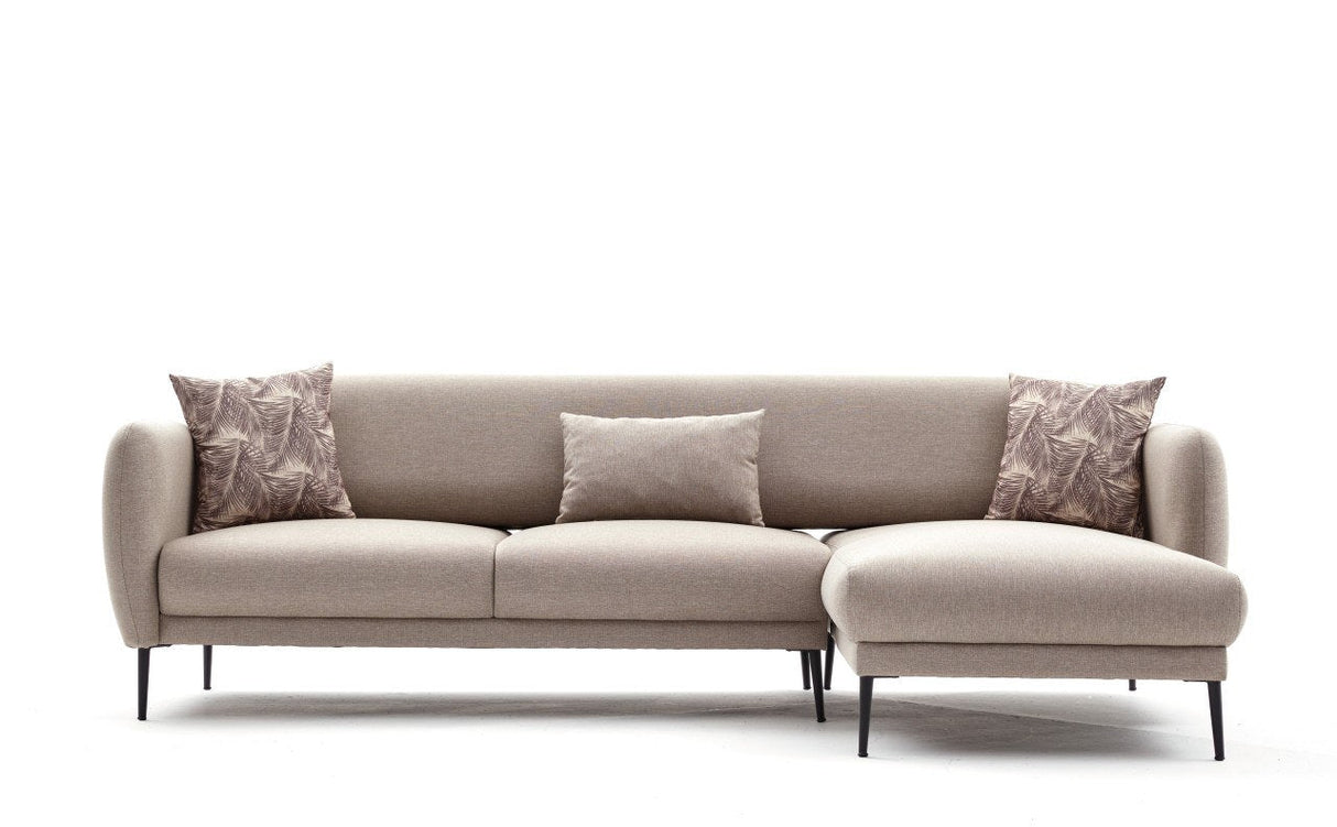 Canapea extensibilă Venus, Colț, Dreapta, Diverse culori, 265x163x80 cm - Crem | SKU: 825BLC2764 | Canapea extensibilă Venus, Colț, Dreapta, 265x163x80 cm, varianta Crem, produs pentru amenajarea locuinței, disponibil online în România la CasaMob