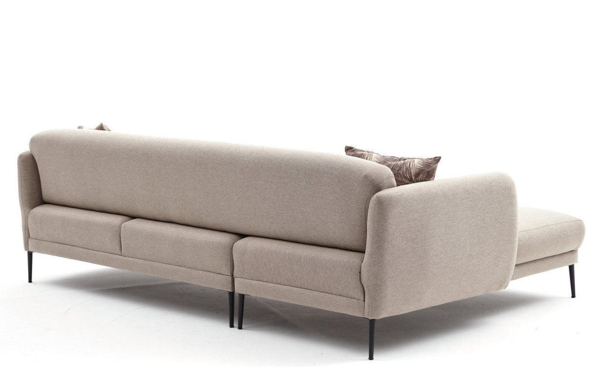 Canapea extensibilă Venus, Colț, Stânga, Diverse culori, 265x163x80 cm - Crem | SKU: 825BLC2765 | Canapea extensibilă Venus, Colț, Stânga, 265x163x80 cm, varianta Crem, produs pentru amenajarea locuinței, disponibil online în România la CasaMob