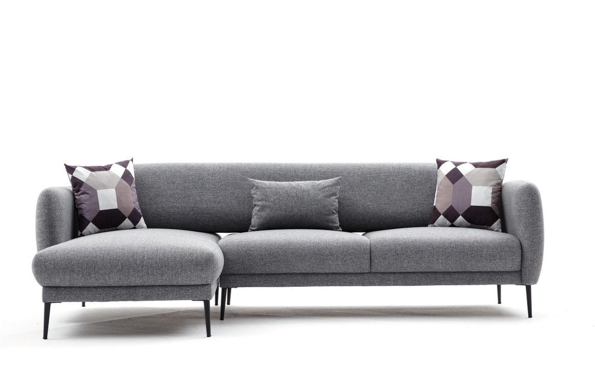 Canapea extensibilă Venus, Colț, Stânga, Diverse culori, 265x163x80 cm - Gri deschis | SKU: 825BLC2767 | Canapea extensibilă Venus, Colț, Stânga, 265x163x80 cm, varianta Gri deschis, produs pentru amenajarea locuinței, disponibil online în România la CasaMob
