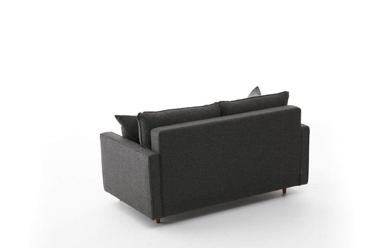 Canapea fixă Eva, Diverse culori, Diverse configurații, Diverse dimensiuni - Antracit - 155x90x82 cm - 2 locuri | SKU: 825BLC2773 | Canapea fixă Eva, varianta Antracit - 155x90x82 cm - 2 locuri, produs pentru amenajarea locuinței, disponibil online în România la CasaMob