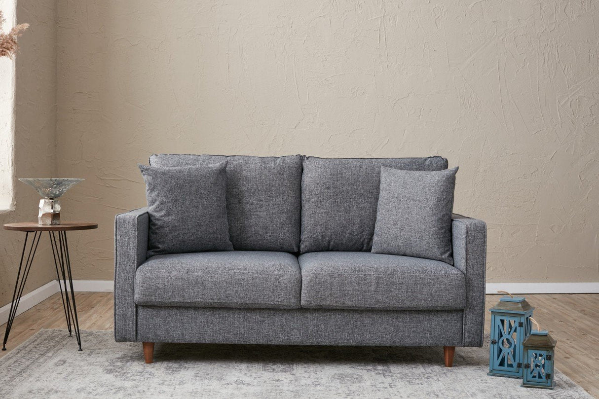 Canapea fixă Eva, Diverse culori, Diverse configurații, Diverse dimensiuni - Gri - 155x90x82 cm - 2 locuri | SKU: 825BLC2772 | Canapea fixă Eva, varianta Gri - 155x90x82 cm - 2 locuri, produs pentru amenajarea locuinței, disponibil online în România la CasaMob