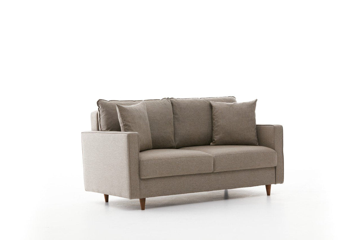Canapea fixă Eva, Diverse culori, Diverse configurații, Diverse dimensiuni - Crem - 155x90x82 cm - 2 locuri | SKU: 825BLC2774 | Canapea fixă Eva, varianta Crem - 155x90x82 cm - 2 locuri, produs pentru amenajarea locuinței, disponibil online în România la CasaMob