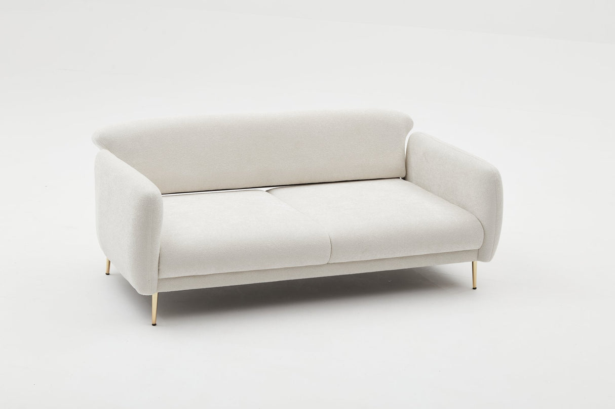 Canapea extensibilă Simena, 3 locuri, Diverse culori, 210x95x80 cm - Crem - Auriu | SKU: 825BLC2837 | Canapea extensibilă Simena, 3 locuri, 210x95x80 cm, varianta Crem - Auriu, produs pentru amenajarea locuinței, disponibil online în România la CasaMob