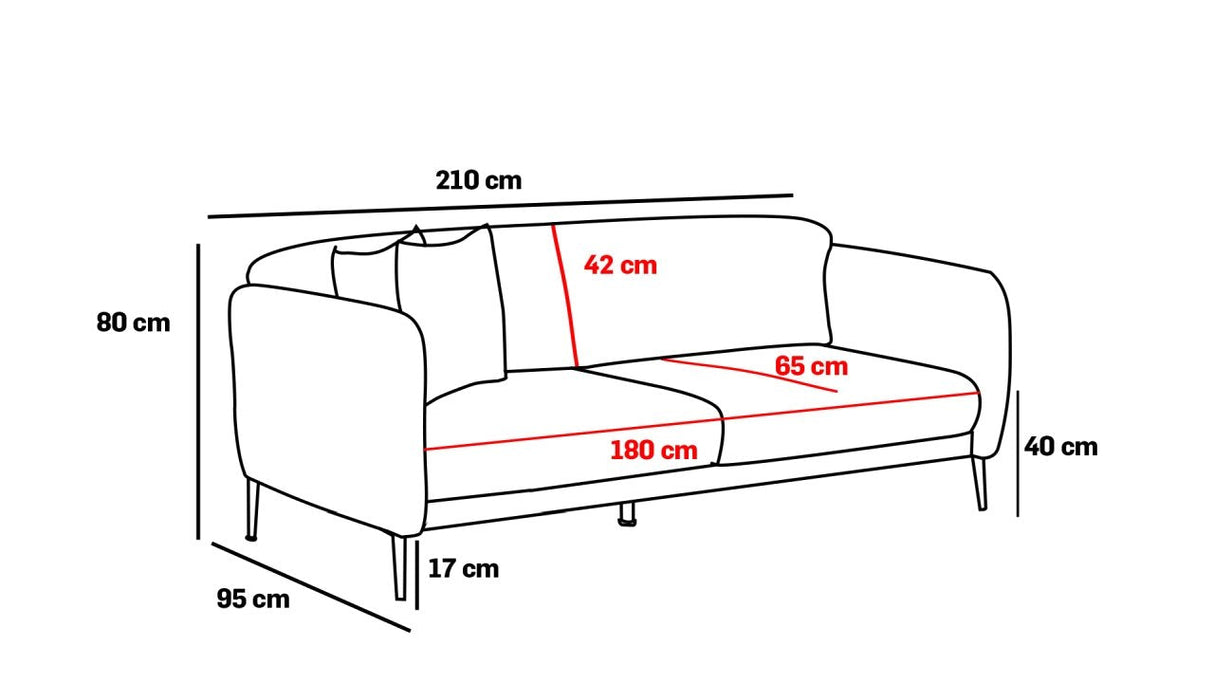 Canapea extensibilă Simena, 3 locuri, Diverse culori, 210x95x80 cm - Crem - Auriu | SKU: 825BLC2837 | Canapea extensibilă Simena, 3 locuri, 210x95x80 cm, varianta Crem - Auriu, produs pentru amenajarea locuinței, disponibil online în România la CasaMob
