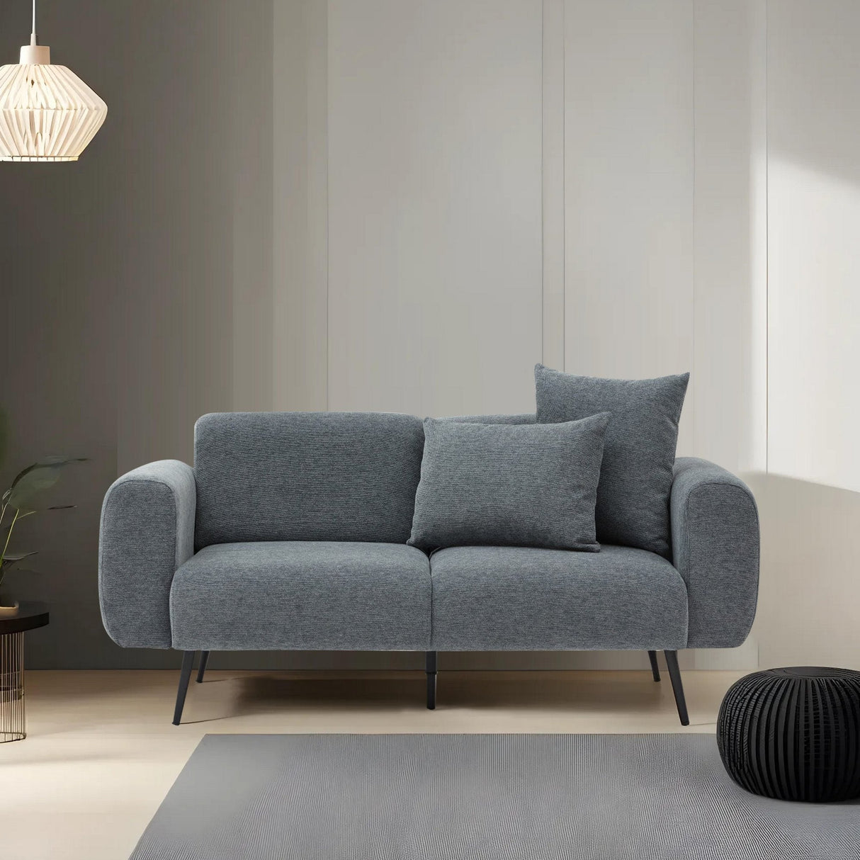 Canapea fixă Side, Diverse culori, Diverse configurații, Diverse dimensiuni - Antracit - 171x82x77 cm - 2 locuri | SKU: 825BLC2853 | Canapea fixă Side, varianta Antracit - 171x82x77 cm - 2 locuri, produs pentru amenajarea locuinței, disponibil online în România la CasaMob