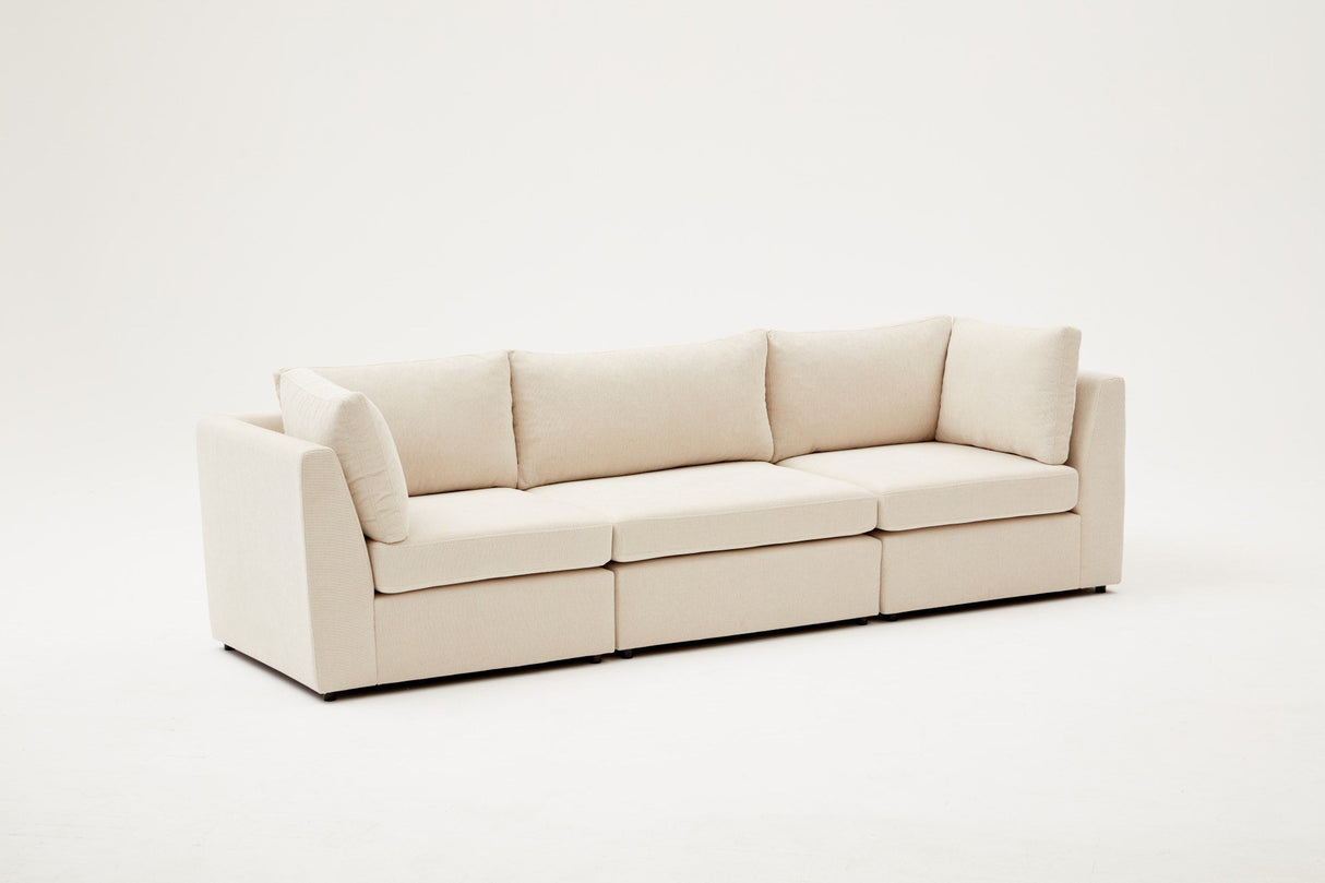 Canapea fixă 3 locuri Mottona 3-Seat, Diverse culori, 90x90x84 cm - Crem | SKU: 825BLC2866 | Canapea fixă 3 locuri Mottona 3-Seat, 90x90x84 cm, varianta Crem, produs pentru amenajarea locuinței, disponibil online în România la CasaMob