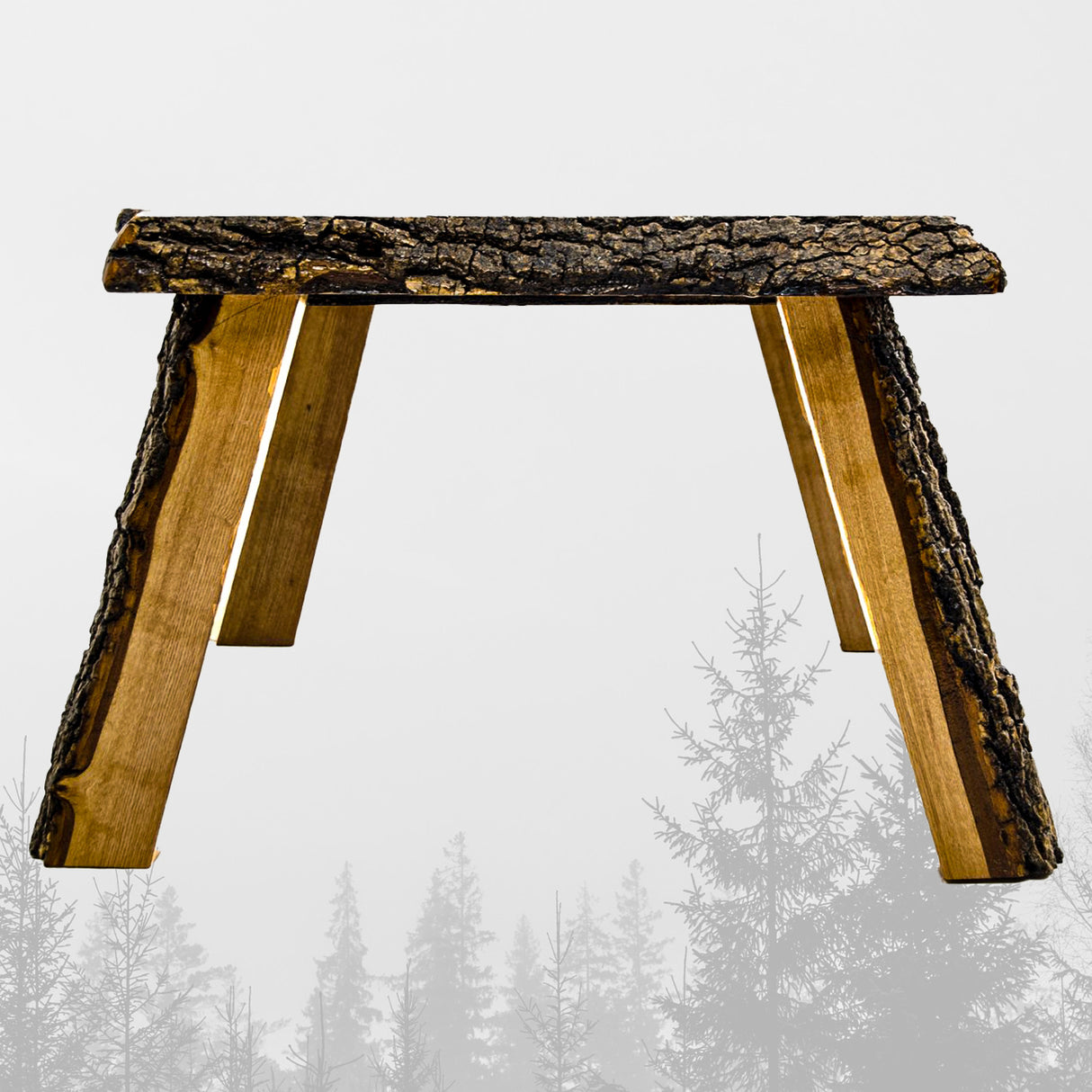 Măsuță de cafea Miyola Large, Stejar - Maro, 150x60x46 cm