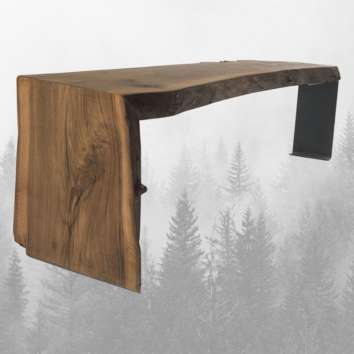 Comodă TV Cala Medium, Nuc, 160x40x46 cm