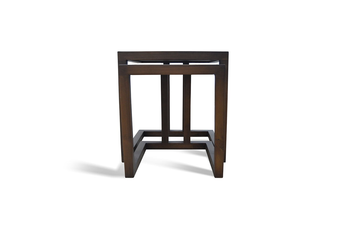 Set 2 măsuțe de cafea Santan, Negru, 40x50x50 cm
