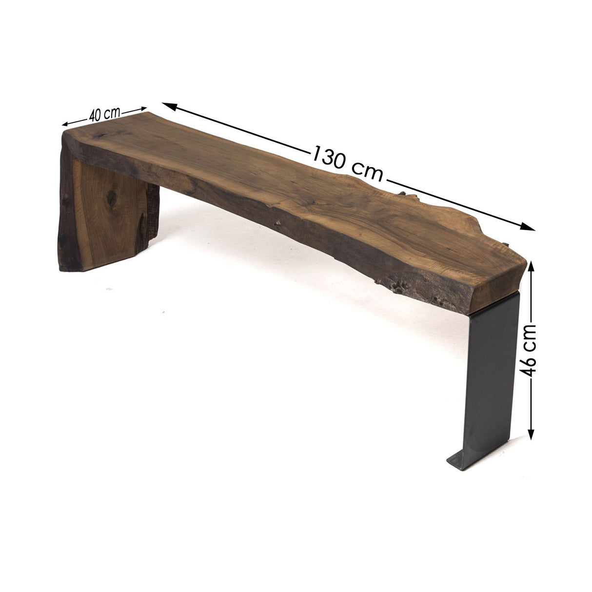Comodă TV Cala Small, Nuc, 130x40x46 cm