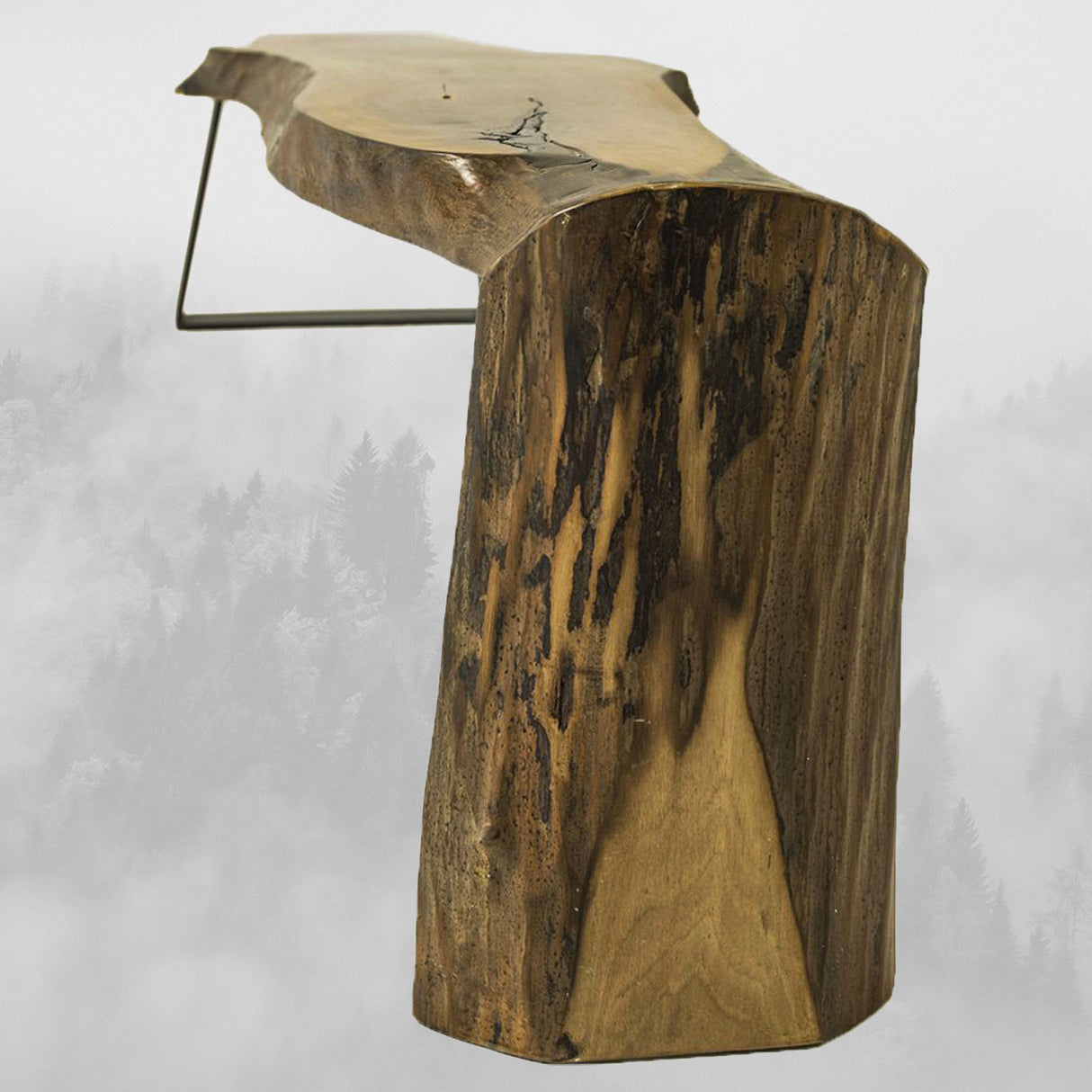 Comodă TV Ugie Small, Nuc, 130x36x42 cm