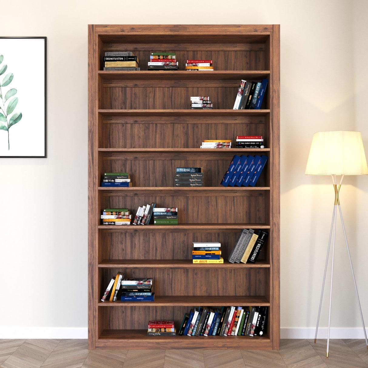 Bibliotecă Paina, Maro, 170x30x220 cm