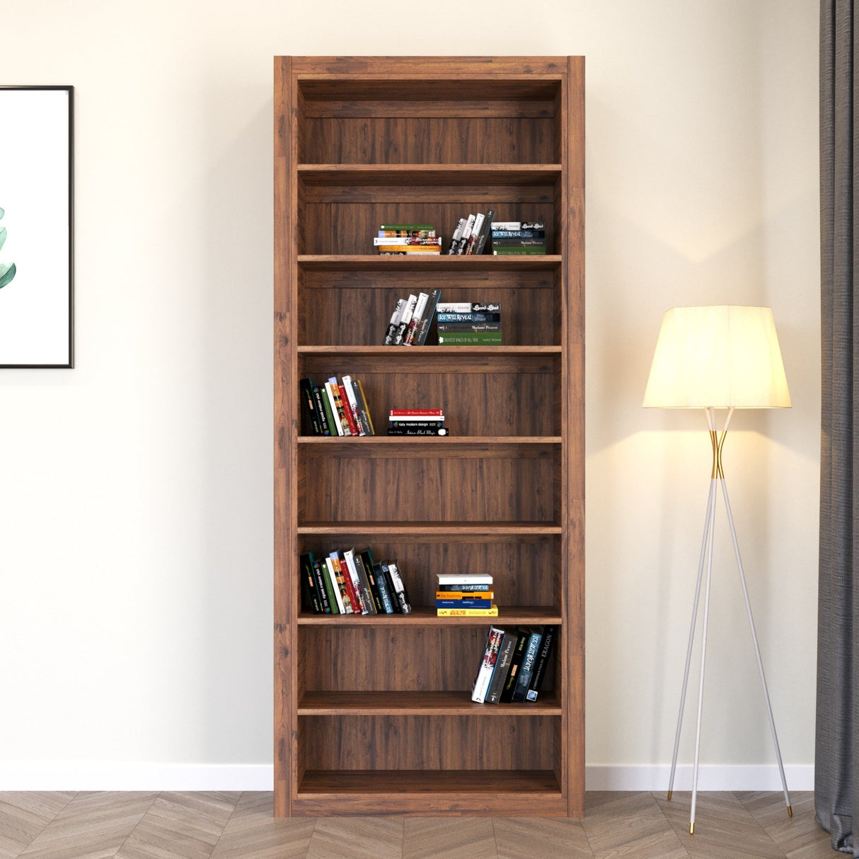 Bibliotecă Paina Xsmall, Maro, 90x30x220 cm