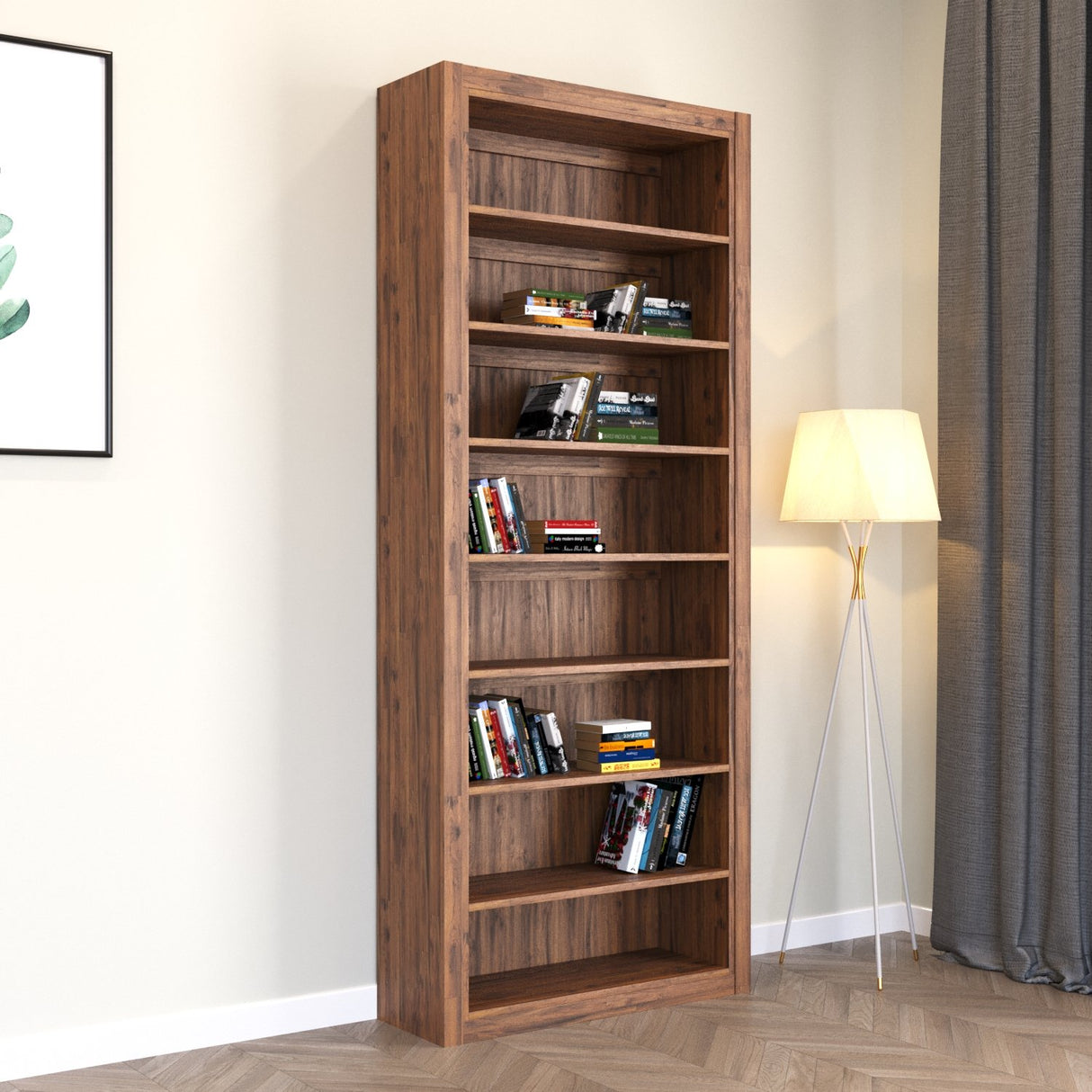 Bibliotecă Paina Xsmall, Maro, 90x30x220 cm