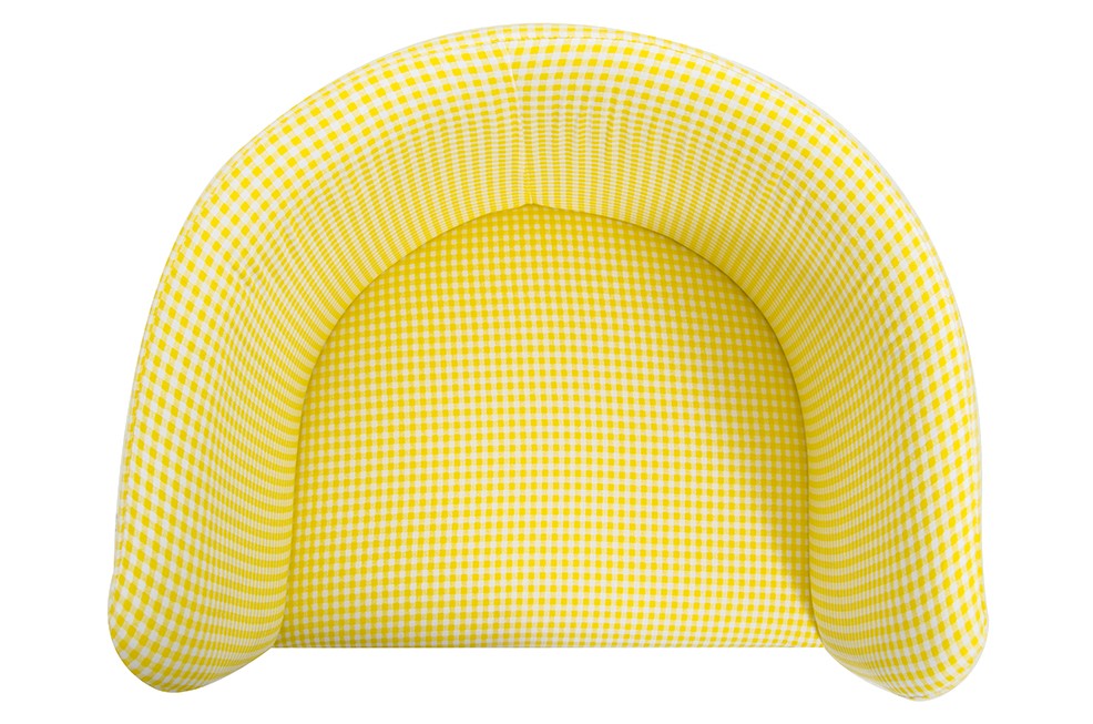 Scaun Plung, Nuc - Galben, 45x45x75 cm