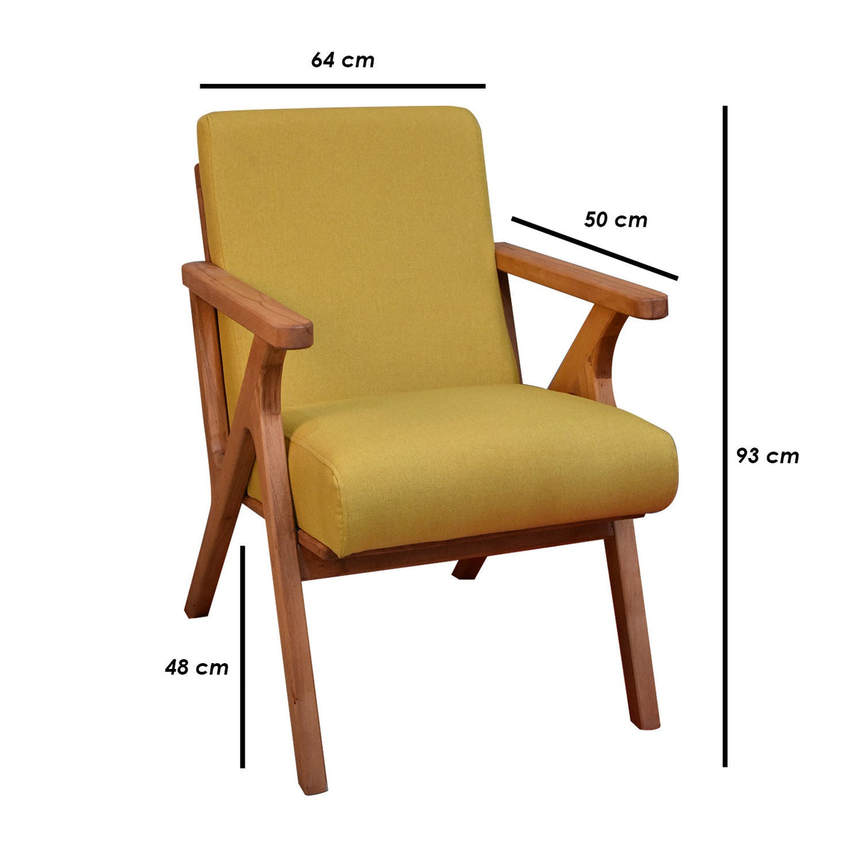 Scaun Melody, Diverse culori, 64x50x48 cm - Beech - Galben | SKU: 829MSV3723 | Scaun Melody, 64x50x48 cm, varianta Beech - Galben, produs pentru amenajarea locuinței, disponibil online în România la CasaMob