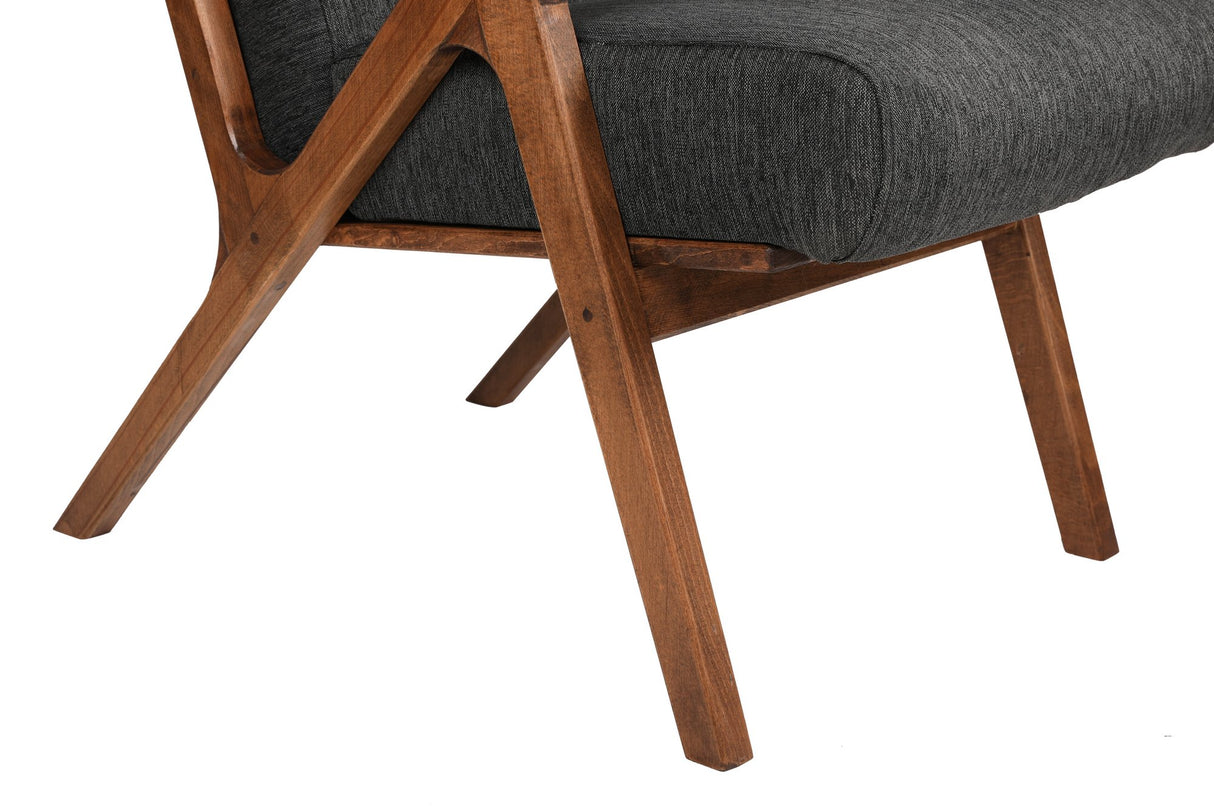 Scaun Melody - Black, Grey, Beech - Antracit, 64x50x48 cm
