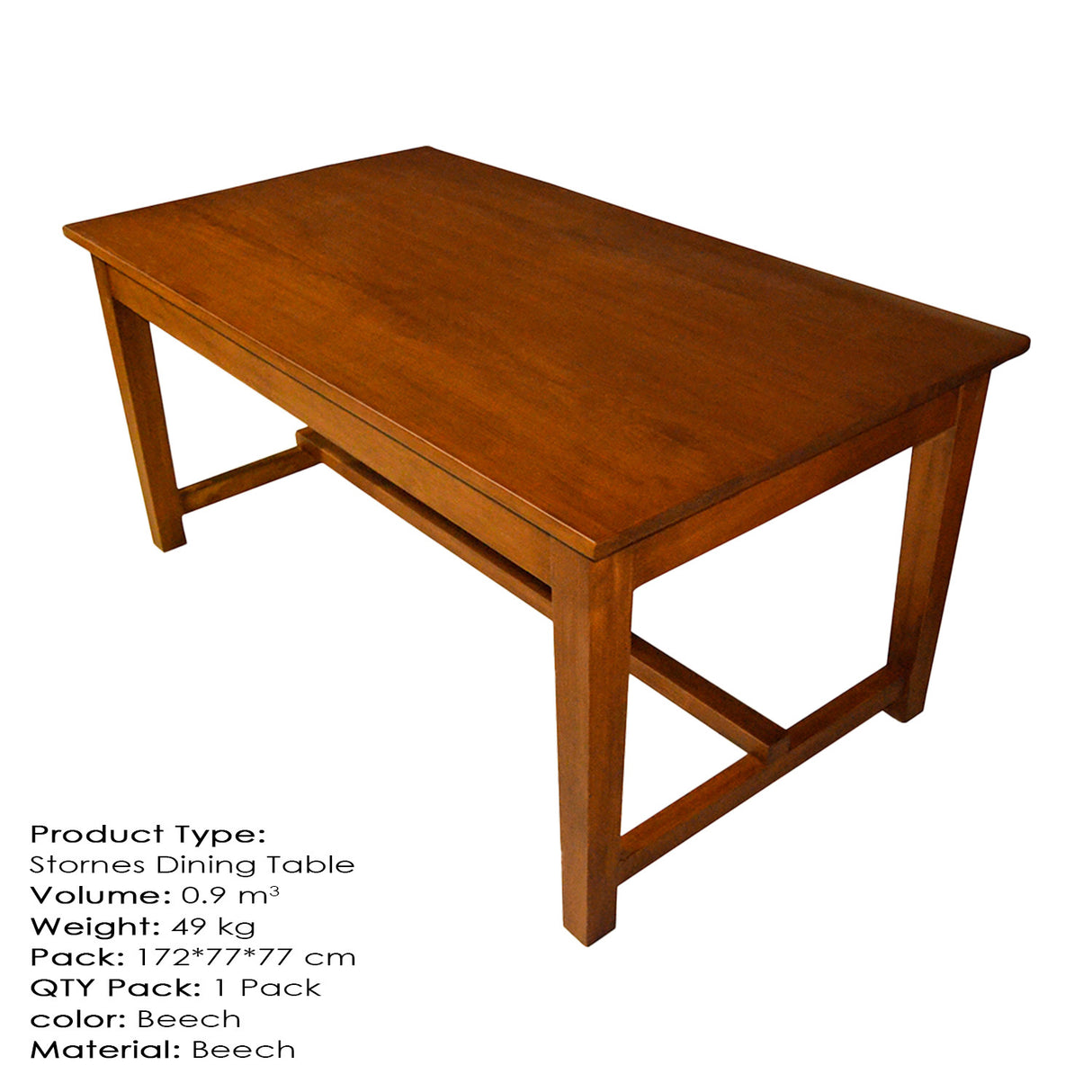 Masă dining Stornes Medium, Beech