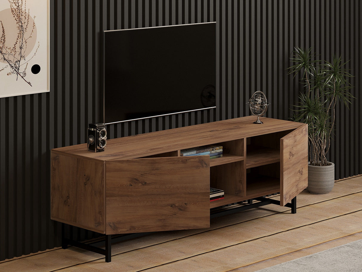 Comodă TV Tugi, Pin atlantic, 150x40x15 cm